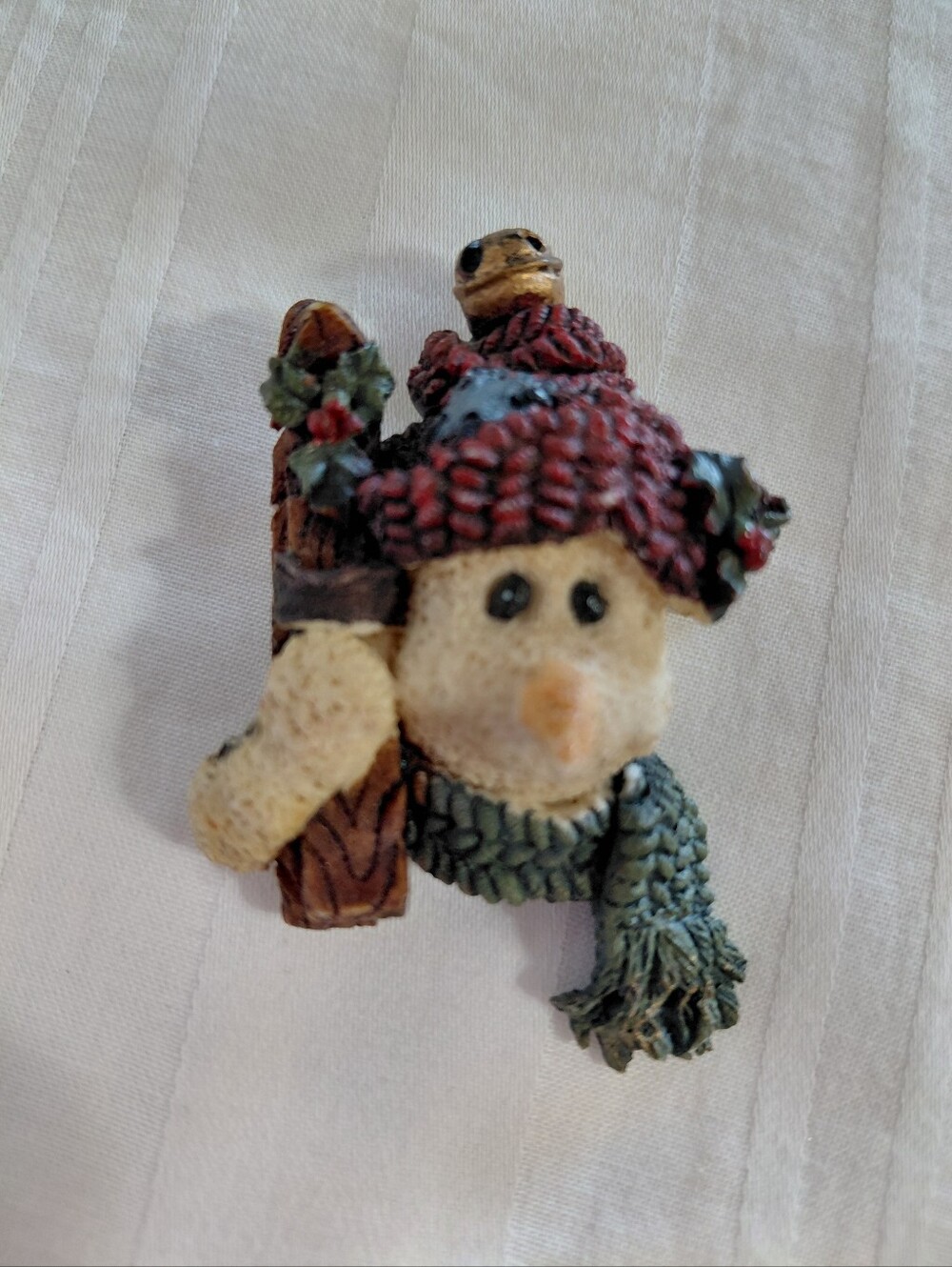 Boyds Bears Friends Snowman Brooch 1990's